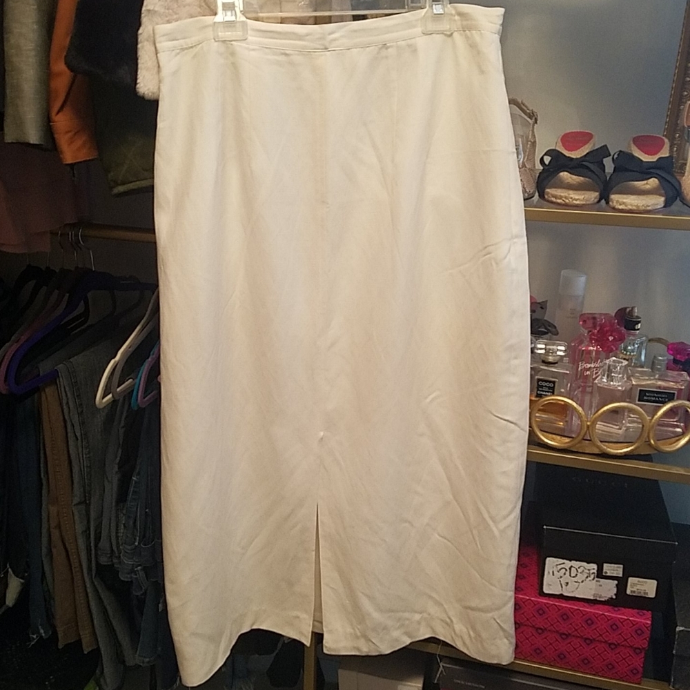 🛍👠 Lane Bryant Silk Maxi Skirt